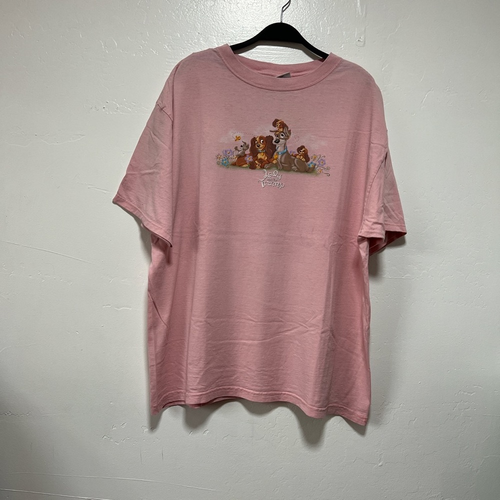 Vintage Disney Lady and the Tramp T-shirt on The Disney Store Tag